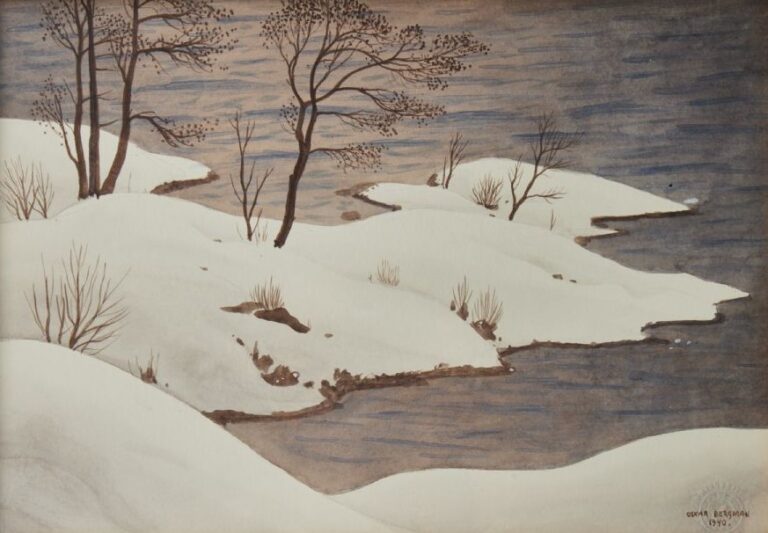 Oskar Bergman – Snowy Landscape