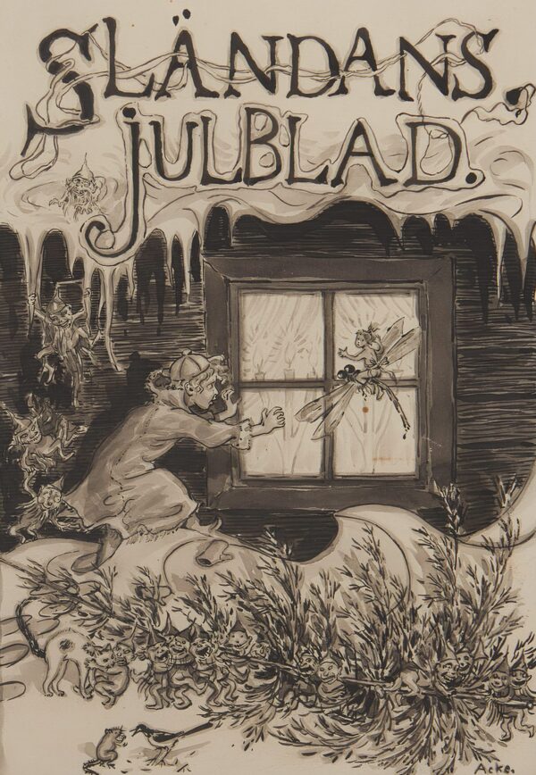 J.A.G. (Johan Axel Gustaf) Acke – Dragonfly’s Christmas Leaf