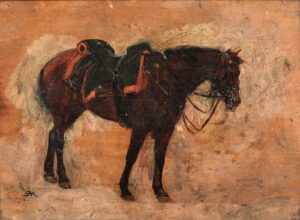 MEISSONIER Ernest (1815 - 1891) - Horse in profile