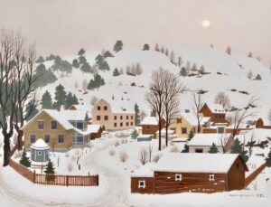 BERGMAN Oskar (1879-1963) - Winter view from Henriksdal