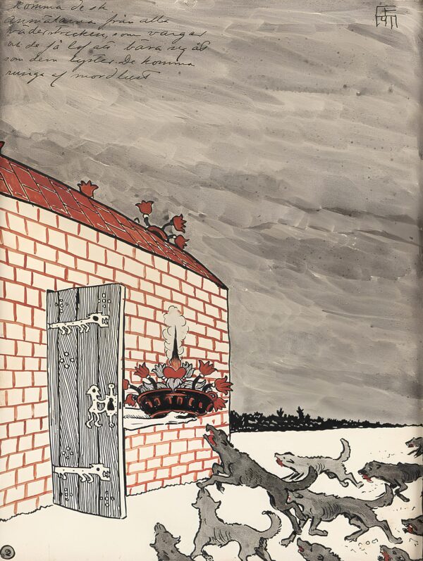 Ossian ELGSTROM (1883–1950) - Illustrations for a text by Paul Rosenius